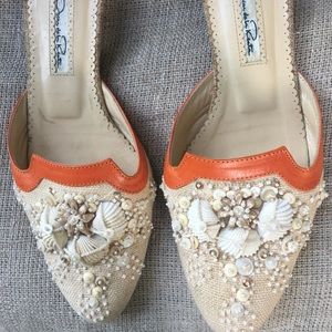 Sold OSCAR De La RENTA Seashell Sandal Flats
